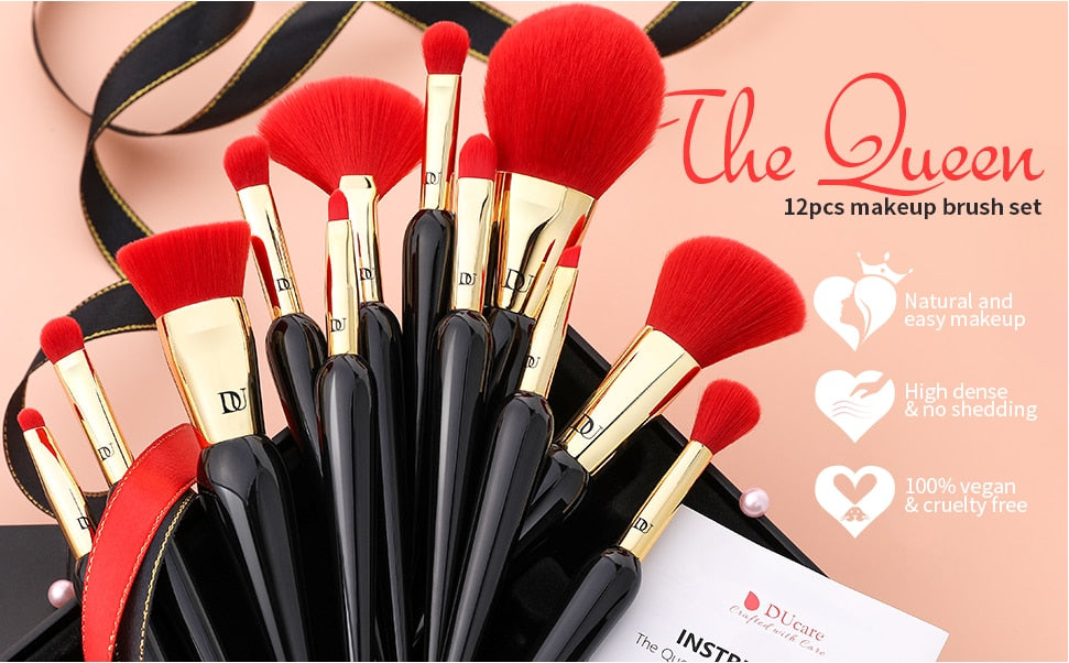 Premium DUcare Makeup Brushes Set-12Pcs